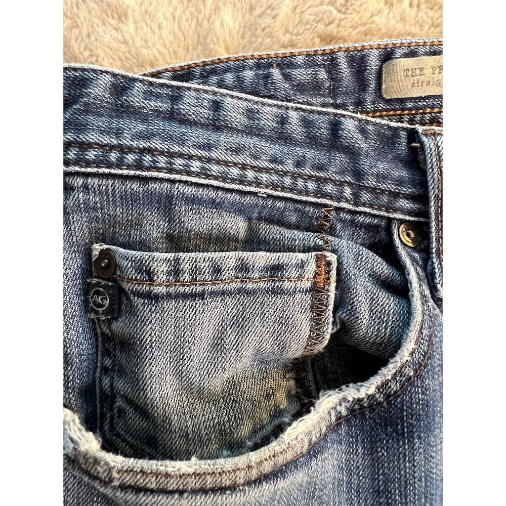 AG Adriano Goldschmied Men's Blue Straight Leg Jeans Size 36x32 - Picture 5 of 11